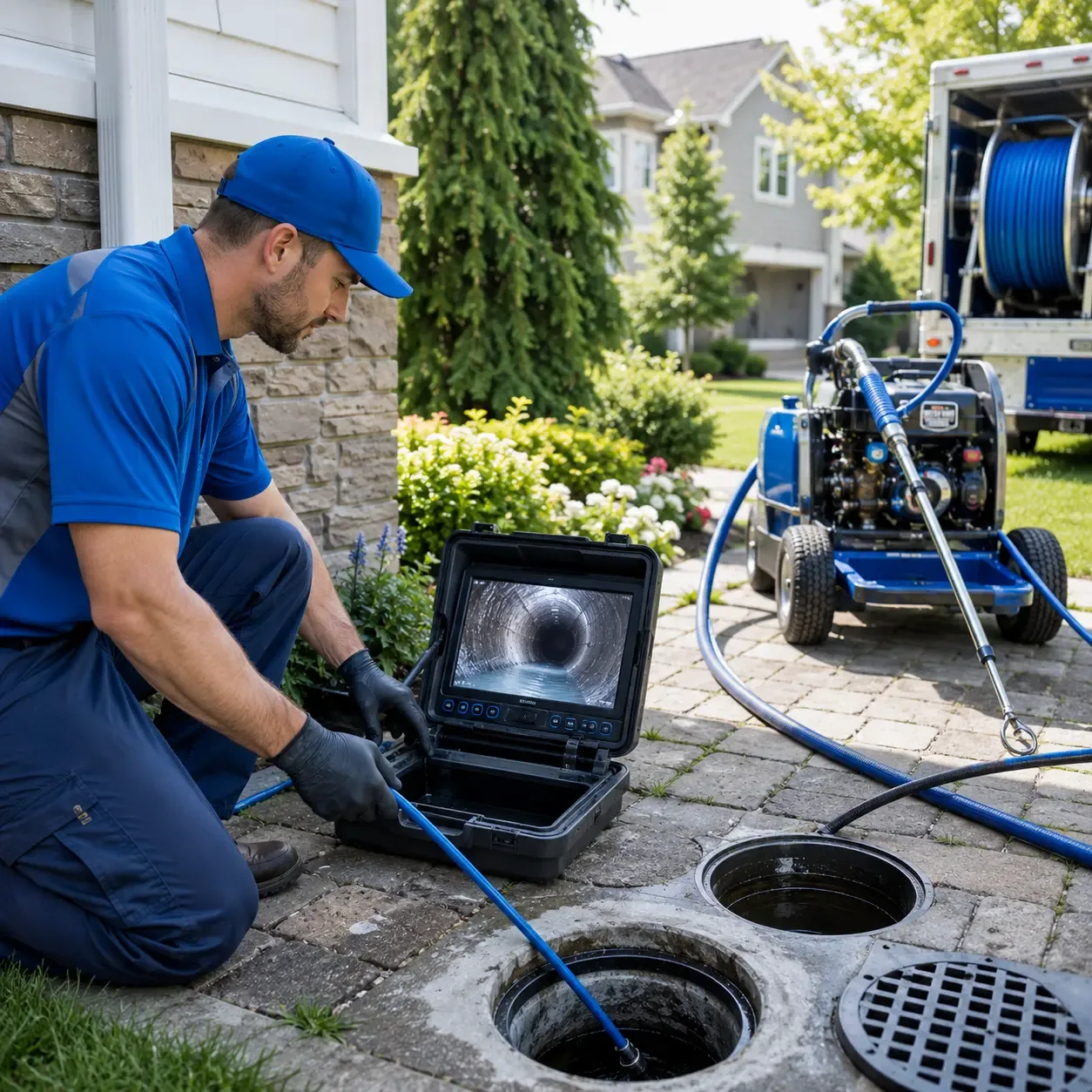 Outdoor drain cleaning professionals serving Hayes, VA