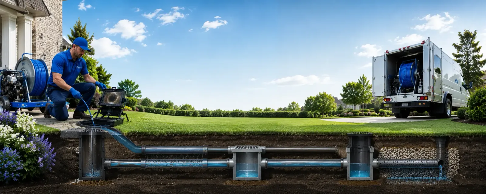 Outdoor drain cleaning information for Hayes, VA